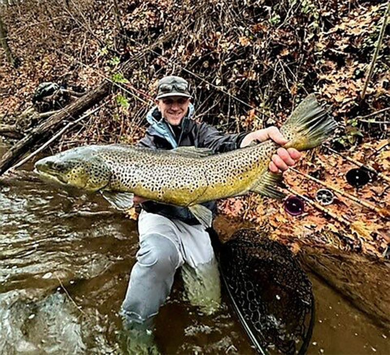 Branden with brown trout