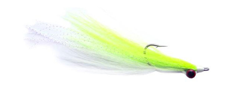 Chartreuse-and-white Clouser