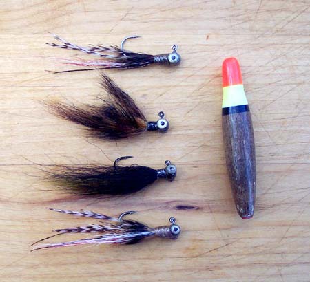 A selection of float-and-fly jigs.