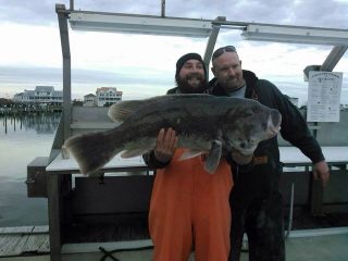 Kenneth Westerfeld reeled in a 28-pound world record tautog while fishing on a wreck out of Ocean City, Maryland.