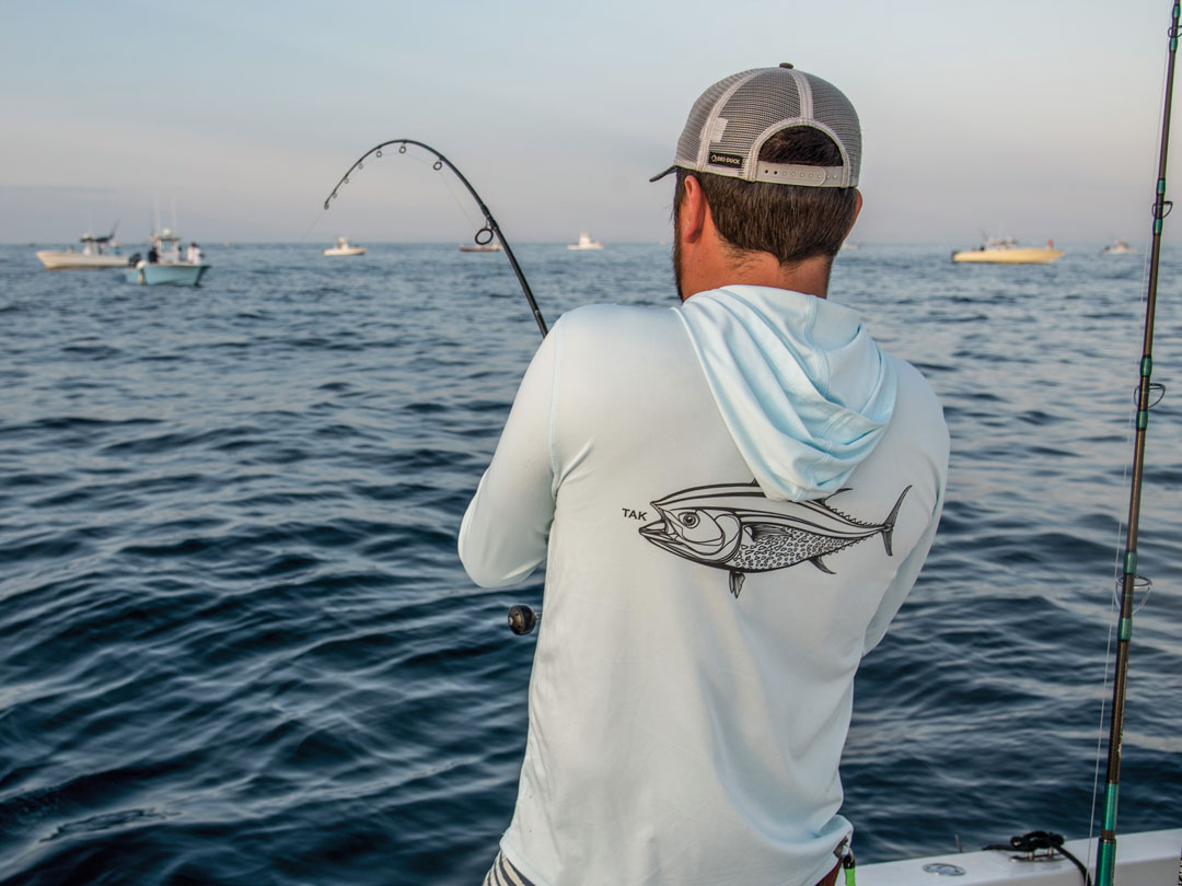 yellowfin fight on light gear